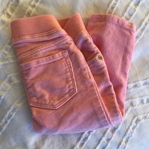 GAP Girls 6-12 Months Pink Skinny Cords EUC